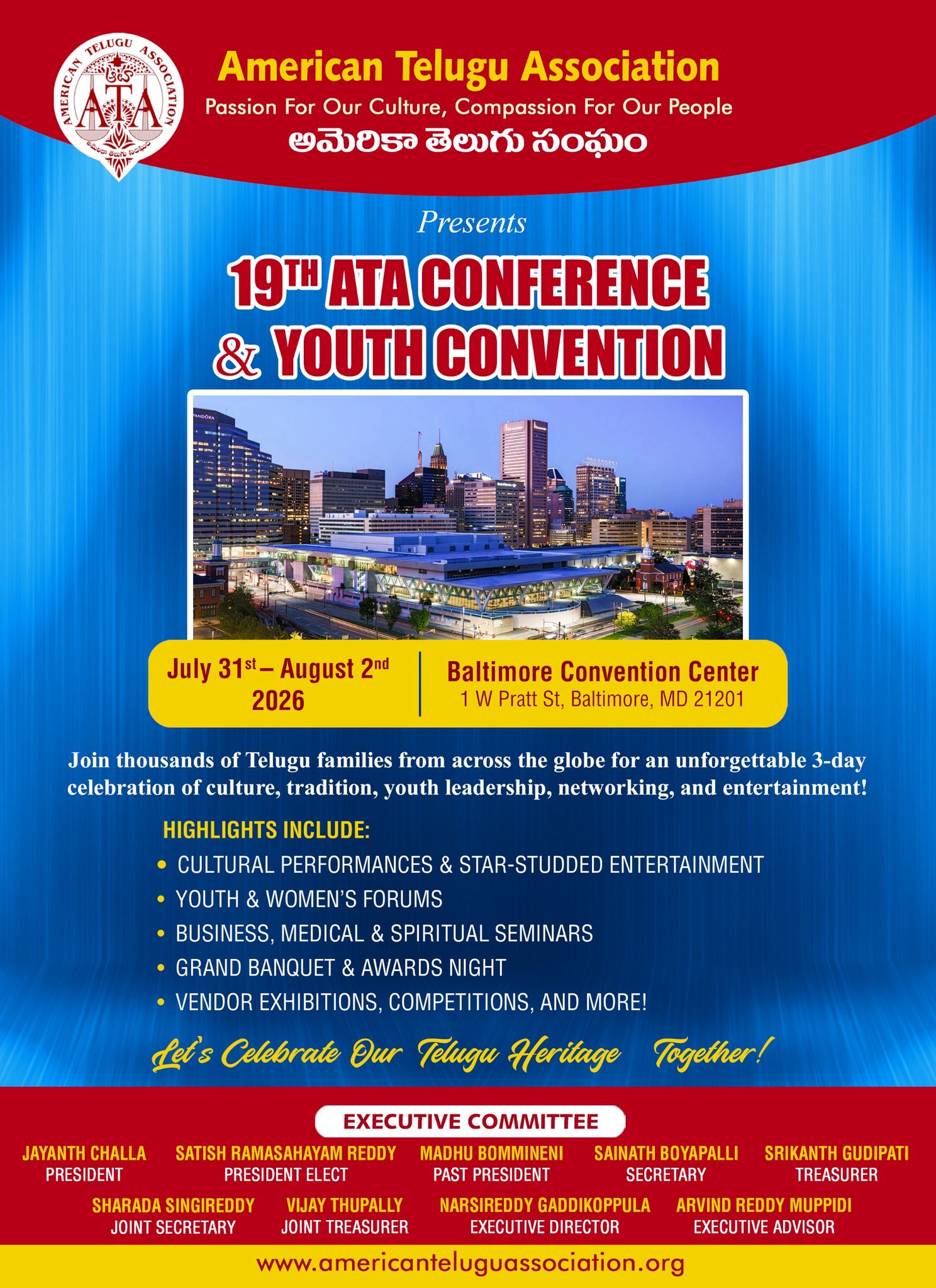 19TH ATA CONFERENCE & YOUTH CONVENTION
